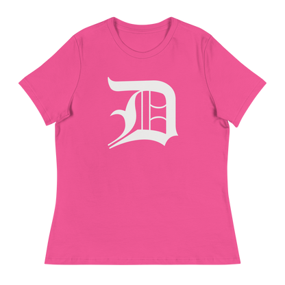 Detroit 'Old English D' T-Shirt | Women's Relaxed Fit