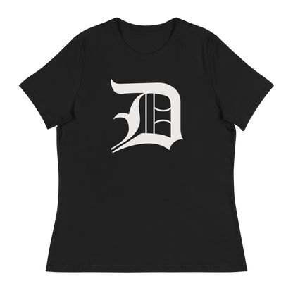 Detroit 'Old English D' T-Shirt | Women's Relaxed Fit