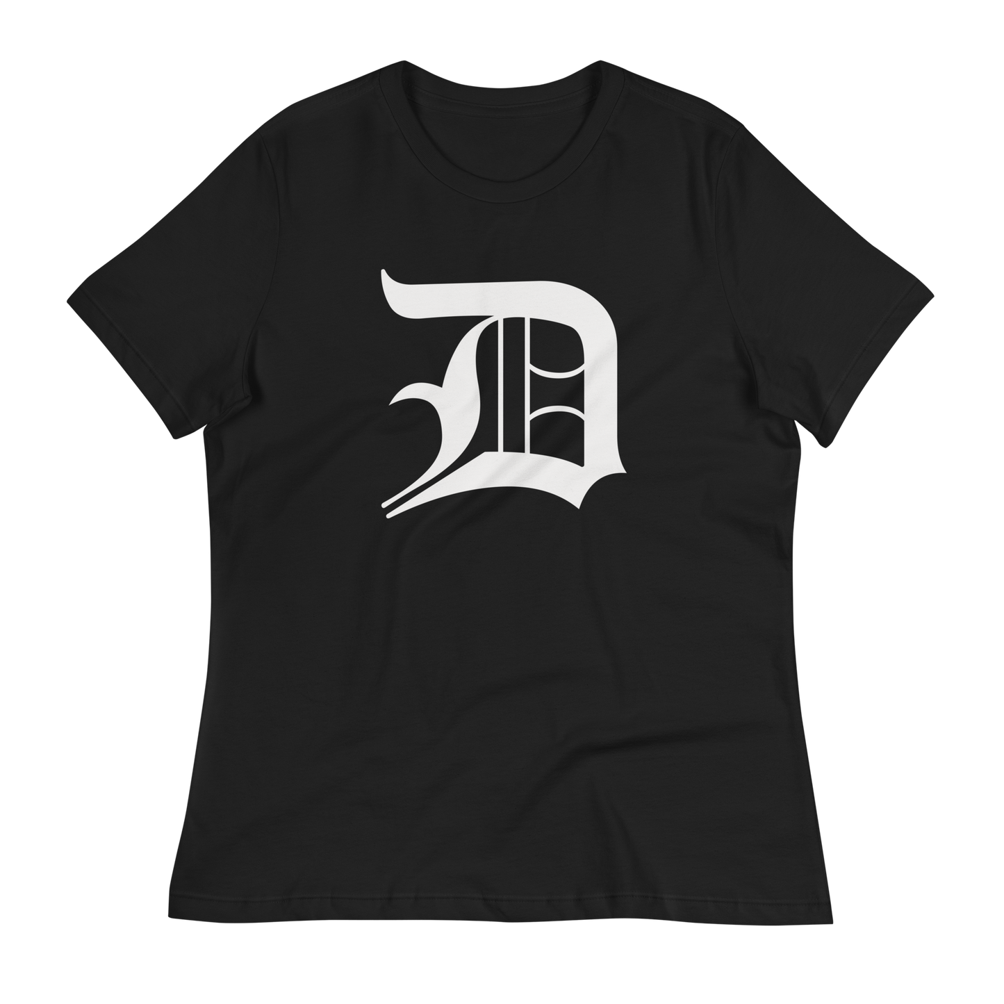 Detroit 'Old English D' T-Shirt | Women's Relaxed Fit