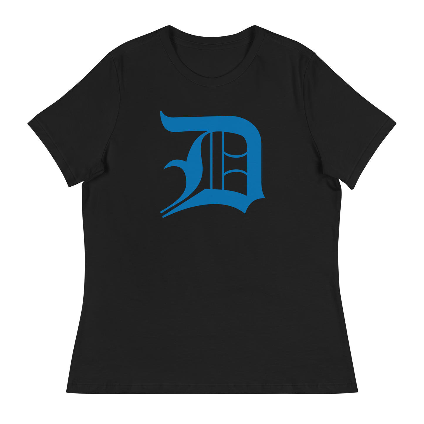 Detroit 'Old English D' T-Shirt (Azure) | Women's Relaxed Fit