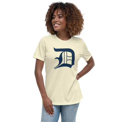 Detroit 'Old English D' T-Shirt | Women's Relaxed Fit