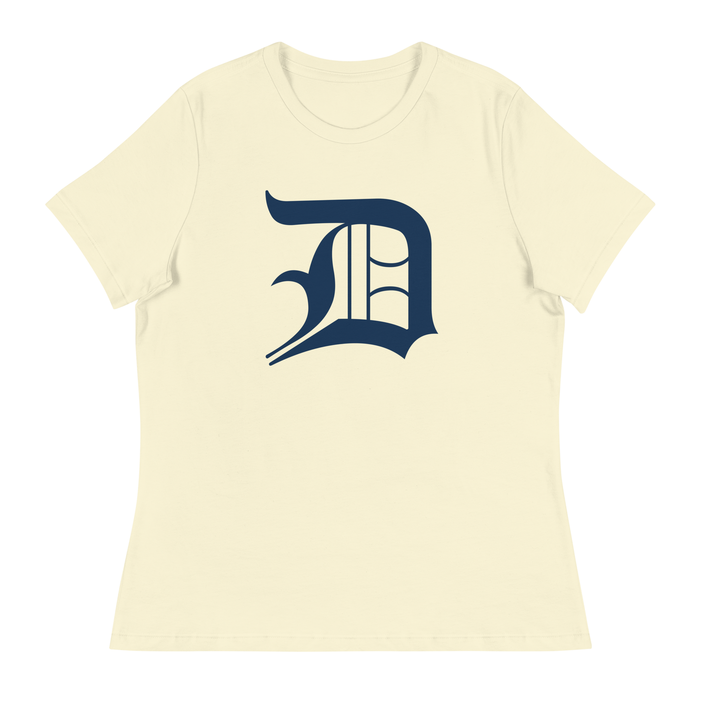 Detroit 'Old English D' T-Shirt | Women's Relaxed Fit