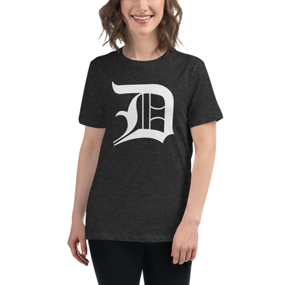 Detroit 'Old English D' T-Shirt | Women's Relaxed Fit