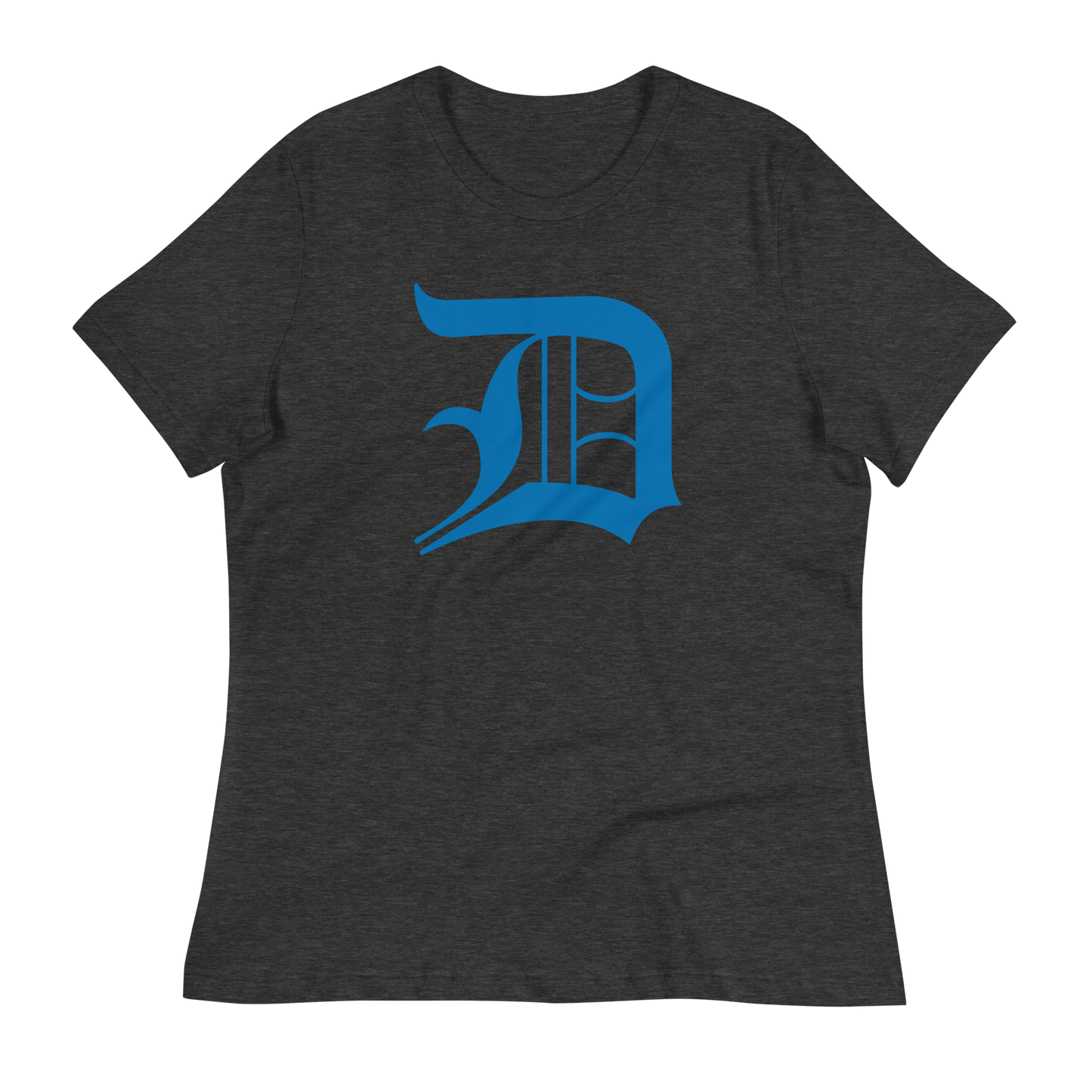 Detroit 'Old English D' T-Shirt (Azure) | Women's Relaxed Fit