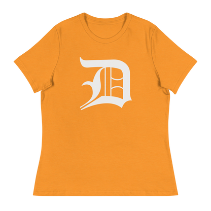 Detroit 'Old English D' T-Shirt | Women's Relaxed Fit