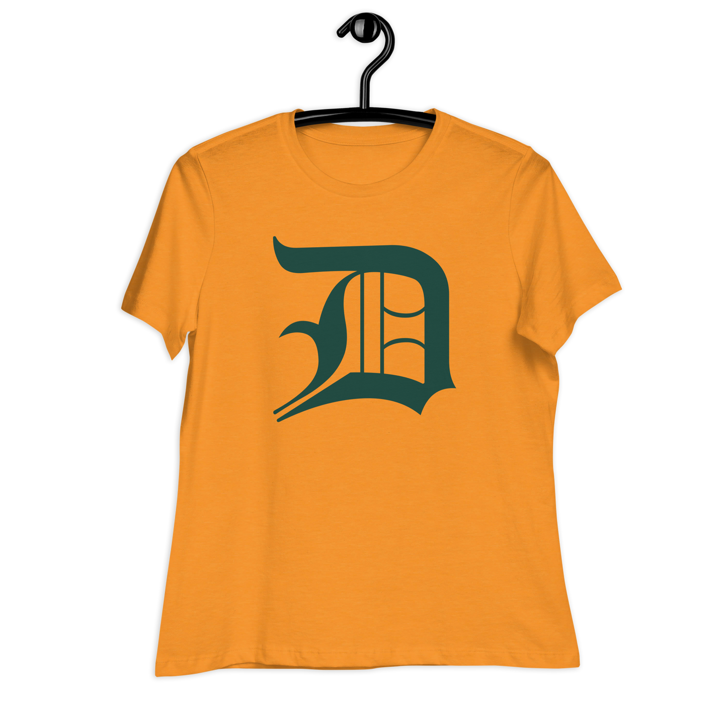 Detroit 'Old English D' T-Shirt (Laconic Green) | Women's Relaxed Fit