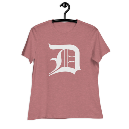 Detroit 'Old English D' T-Shirt | Women's Relaxed Fit