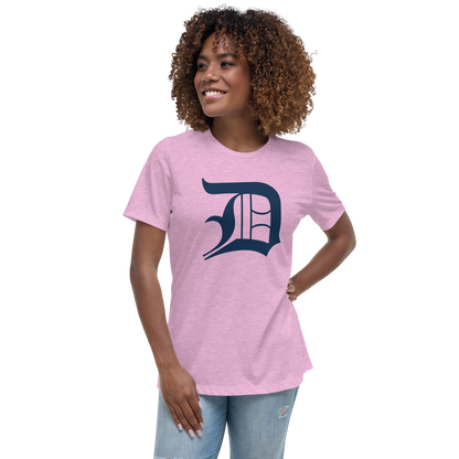 Detroit 'Old English D' T-Shirt | Women's Relaxed Fit