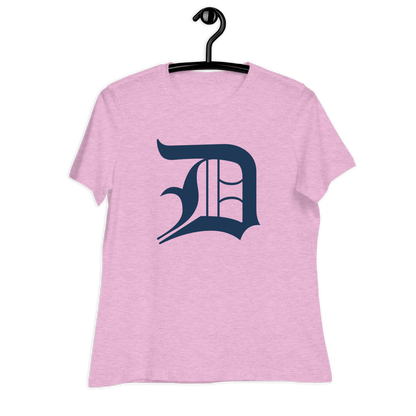 Detroit 'Old English D' T-Shirt | Women's Relaxed Fit