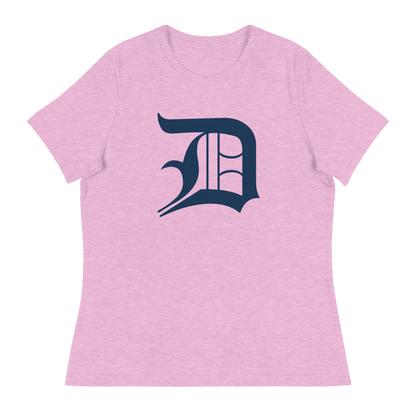 Detroit 'Old English D' T-Shirt | Women's Relaxed Fit