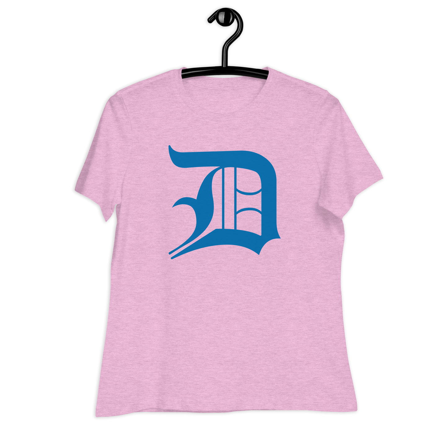 Detroit 'Old English D' T-Shirt (Azure) | Women's Relaxed Fit