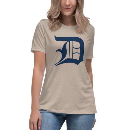 Detroit 'Old English D' T-Shirt | Women's Relaxed Fit