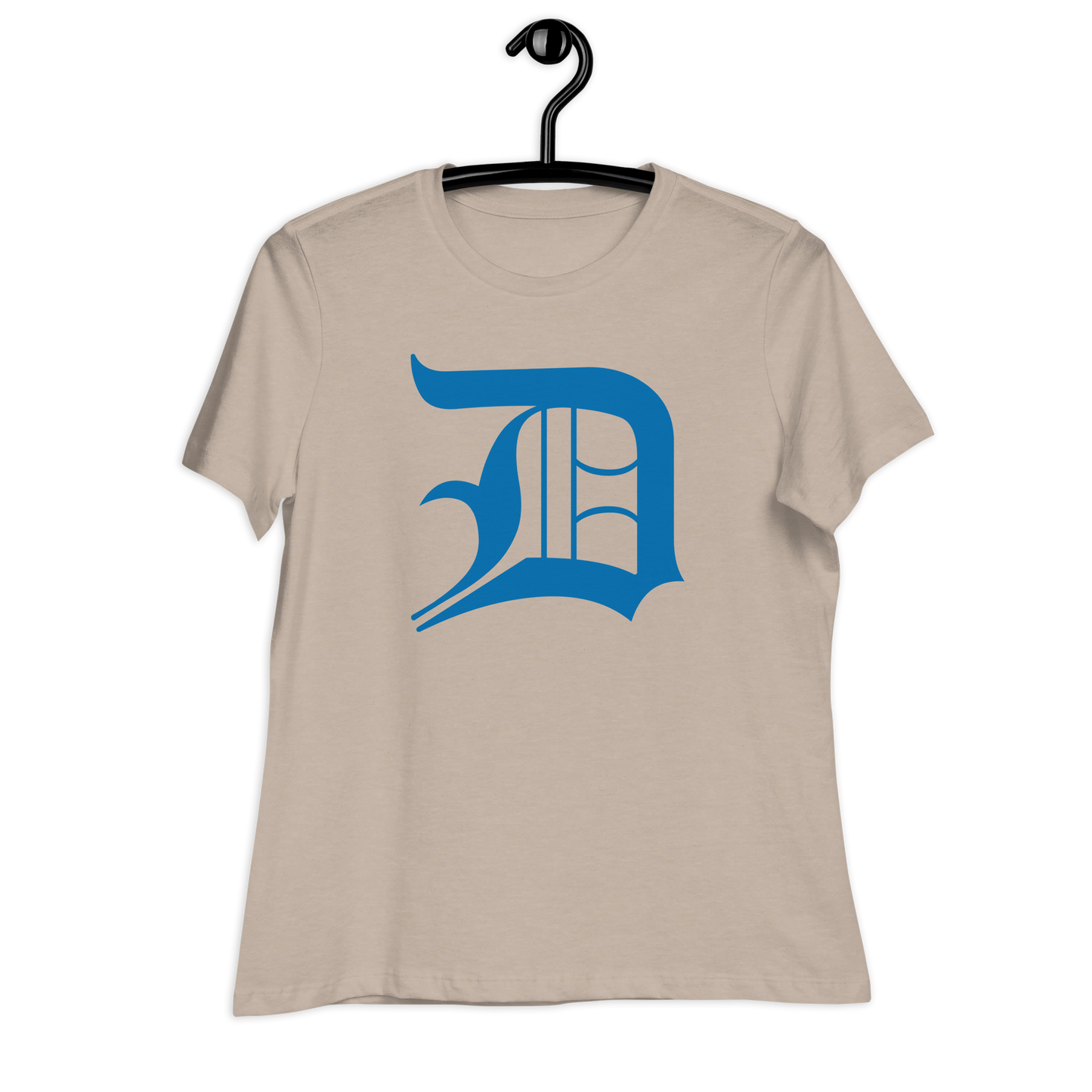 Detroit 'Old English D' T-Shirt (Azure) | Women's Relaxed Fit