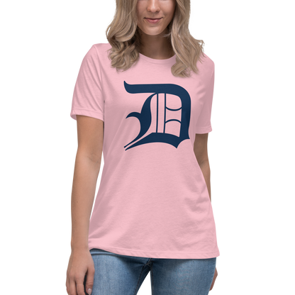 Detroit 'Old English D' T-Shirt | Women's Relaxed Fit