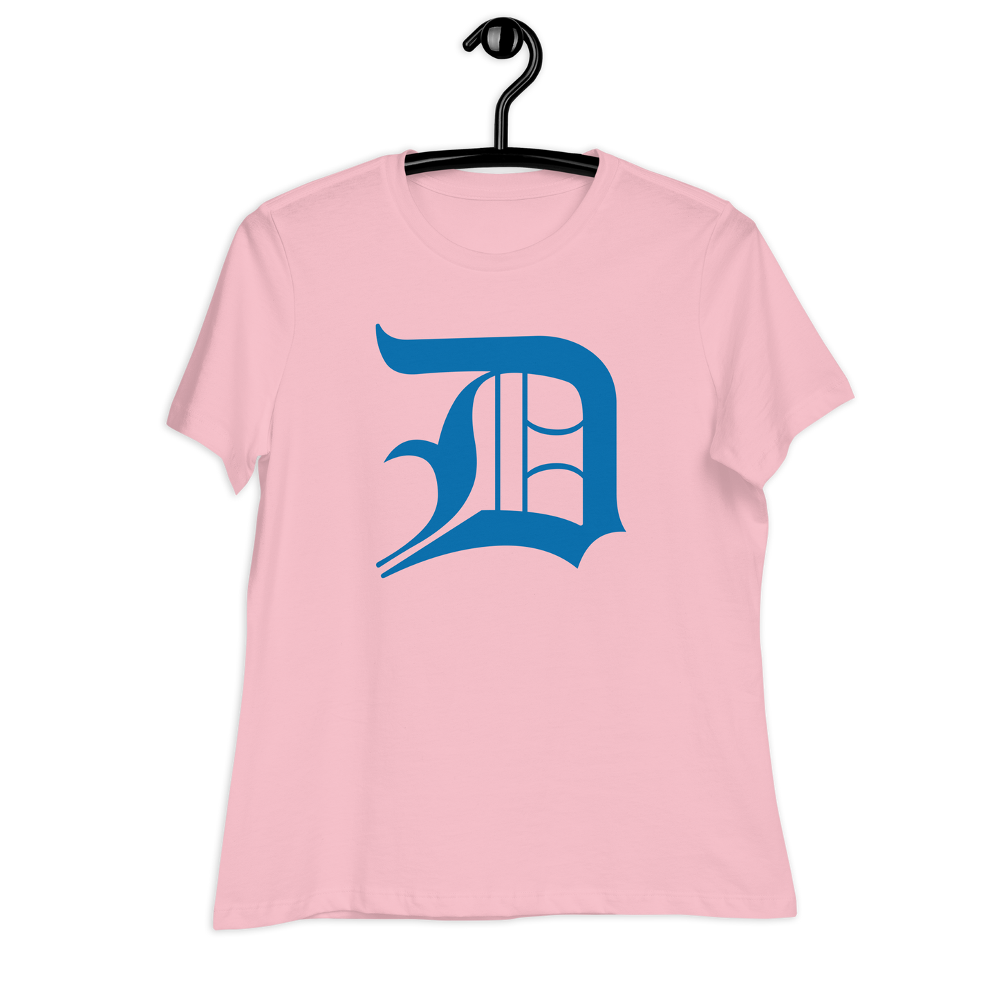 Detroit 'Old English D' T-Shirt (Azure) | Women's Relaxed Fit