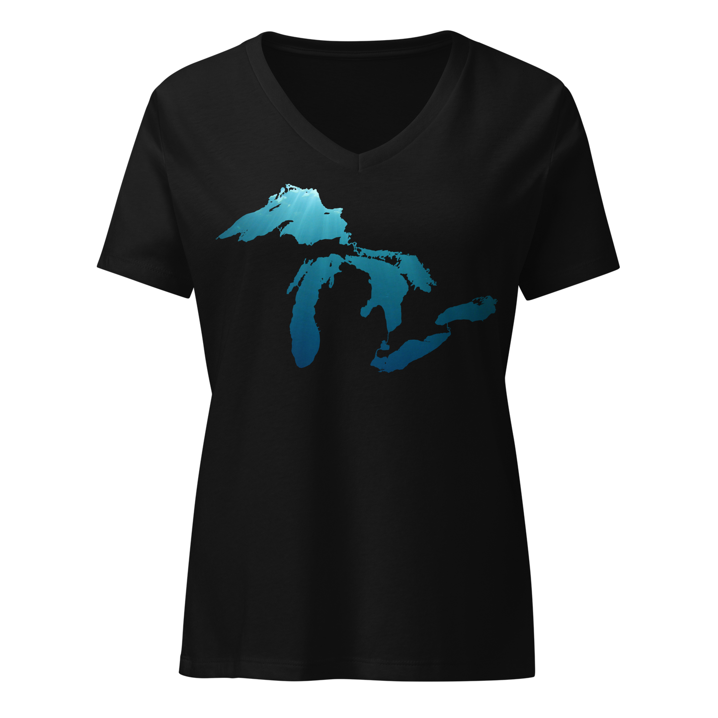 Great Lakes V-Neck T-Shirt | Women's  - Underwater Edition