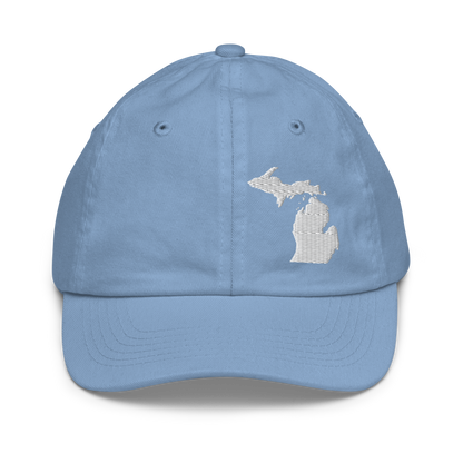 Michigan Youth Baseball Cap | White Outline