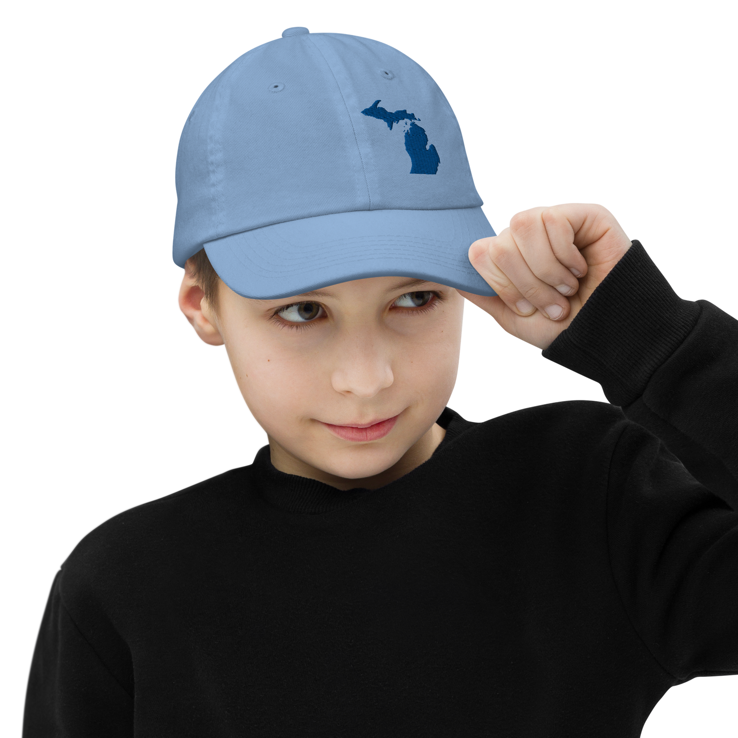 Michigan Youth Baseball Cap | Blue Outline