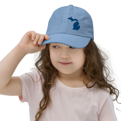 Michigan Youth Baseball Cap | Blue Outline