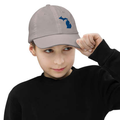 Michigan Youth Baseball Cap | Blue Outline