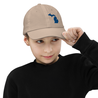 Michigan Youth Baseball Cap | Blue Outline