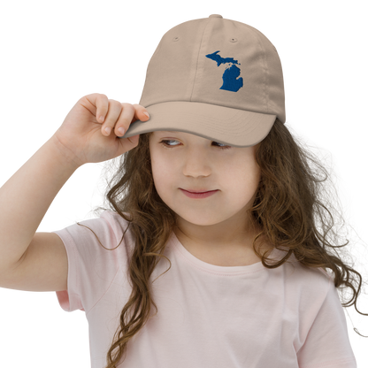 Michigan Youth Baseball Cap | Blue Outline