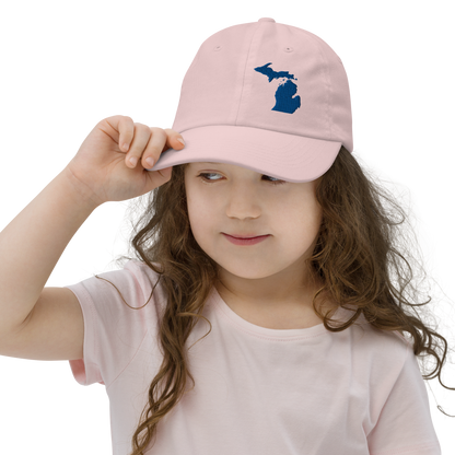 Michigan Youth Baseball Cap | Blue Outline