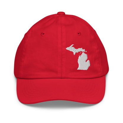 Michigan Youth Baseball Cap | White Outline