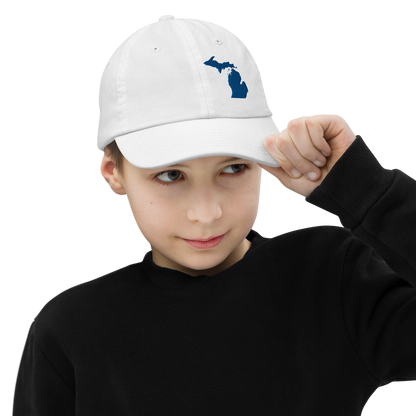 Michigan Youth Baseball Cap | Blue Outline