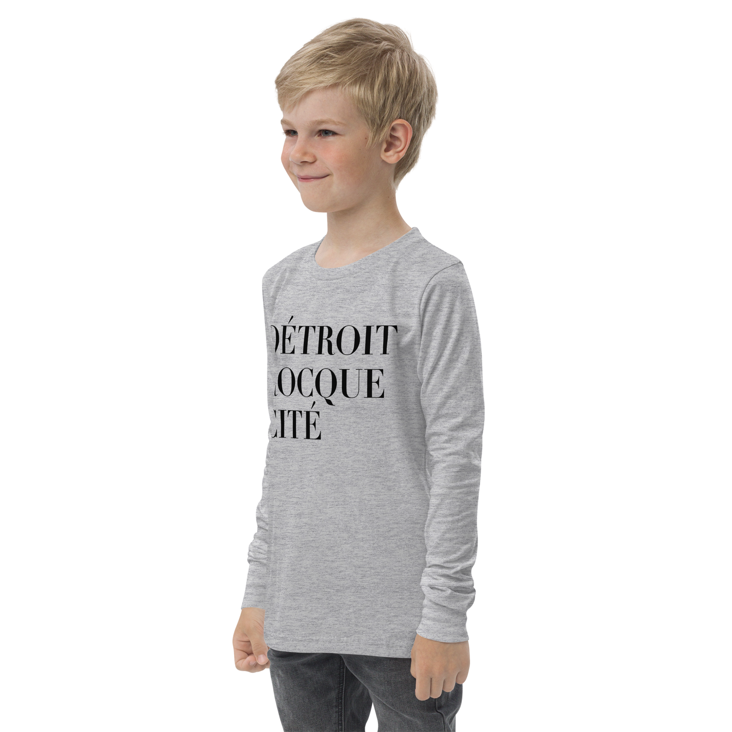 'Détroit Rocque Cité' T-Shirt | Youth Long Sleeve