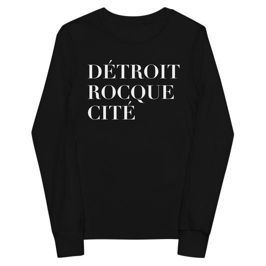 'Détroit Rocque Cité' T-Shirt | Youth Long Sleeve