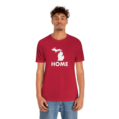 Michigan 'Home' T-Shirt (Geometric Sans Font) | Unisex Standard Fit