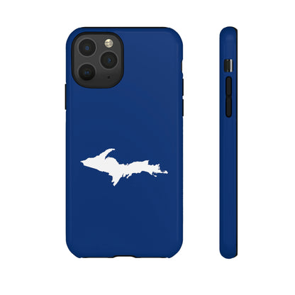 Michigan Upper Peninsula Tough Phone Case (Dearborn Blue w/ UP Outline) | Apple iPhone