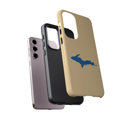 Michigan Upper Peninsula Tough Phone Case (Maple Color w/ Azure UP Outline) | Samsung & Pixel Android