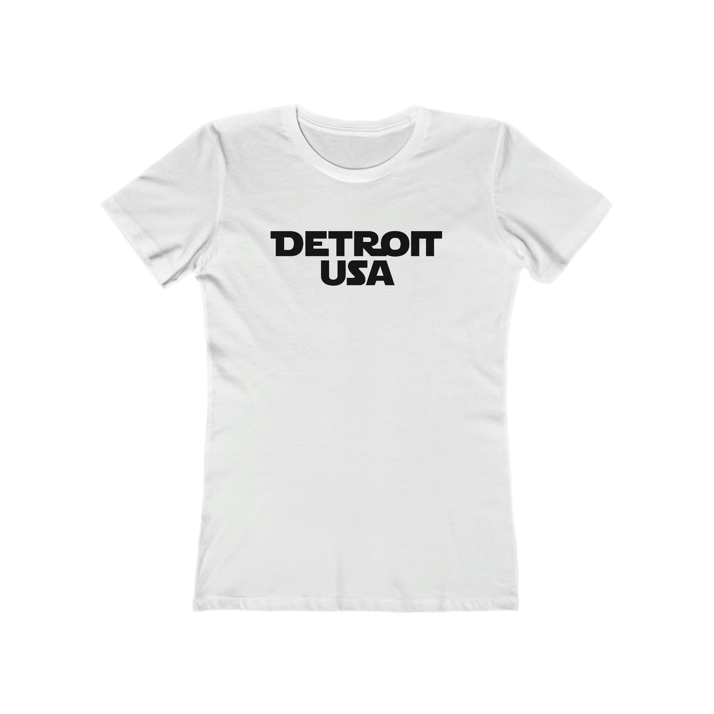 'Detroit USA' T-Shirt (1970s Epic Sci-Fi Parody) | Women's Boyfriend Cut