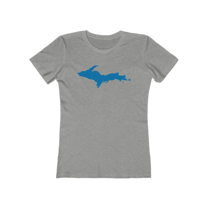 Upper Peninsula T-Shirt (w/ Azure UP Outline) | Women's Boyfriend Cut