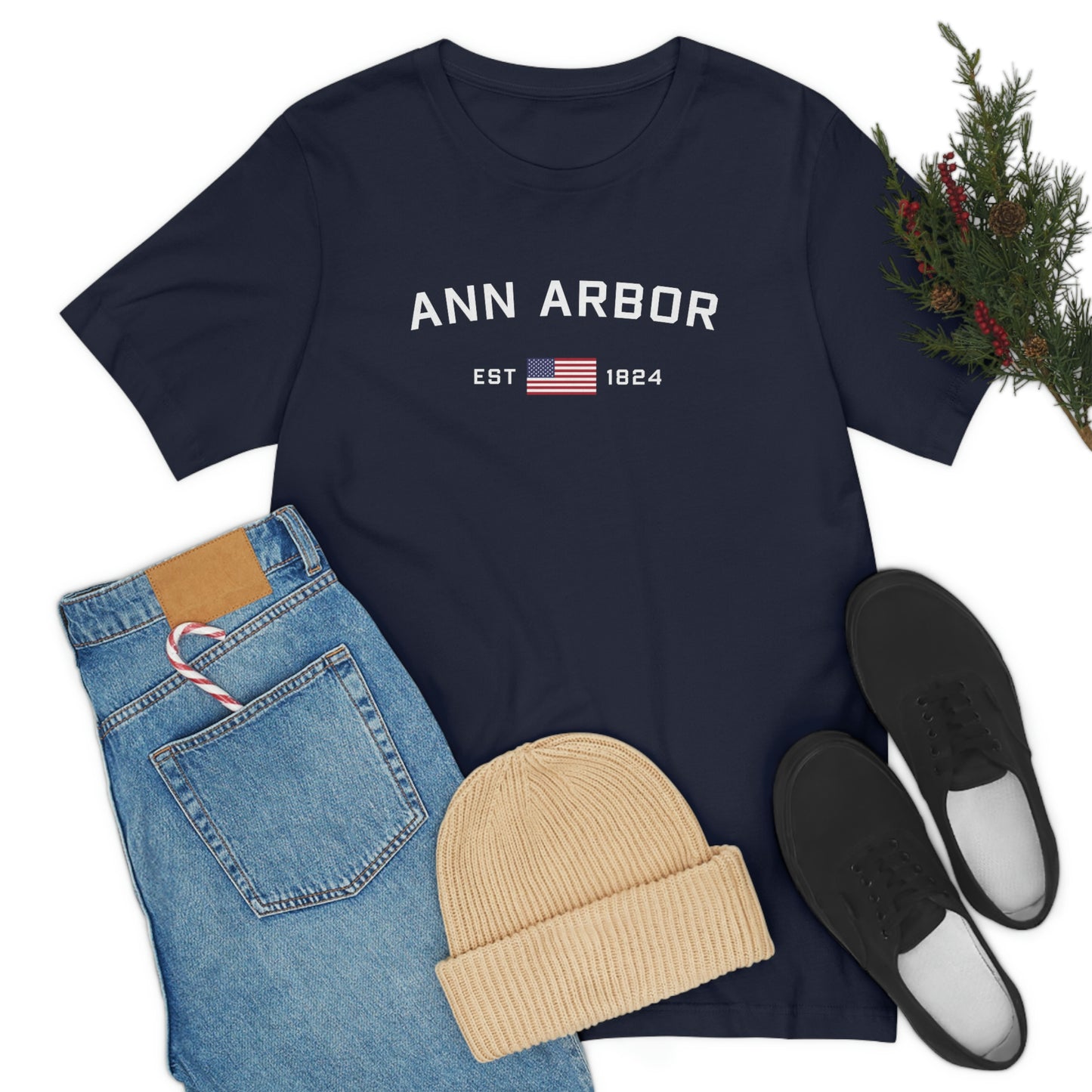 'Ann Arbor EST 1824' T-Shirt | Unisex Standard Fit