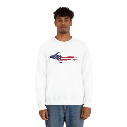 Michigan Upper Peninsula Sweatshirt (w/ UP USA Flag Outline) | Unisex Standard