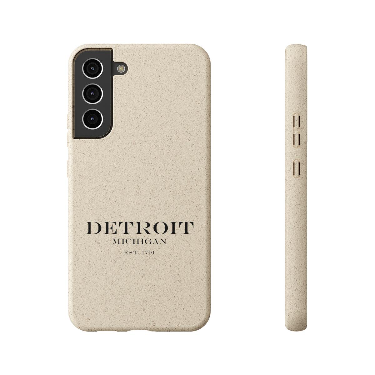 'Detroit Est. 1701' Phone Cases (Black Color) | Android & iPhone - Circumspice Michigan