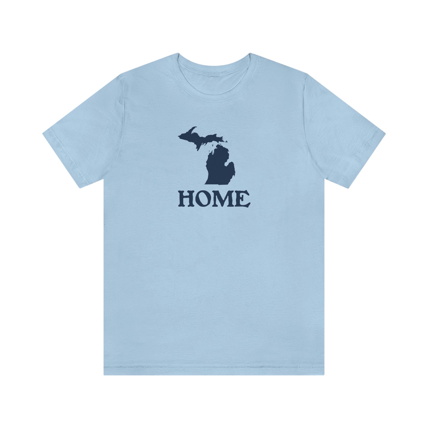 Michigan 'Home' T-Shirt (Woodcut Font) | Unisex Standard Fit