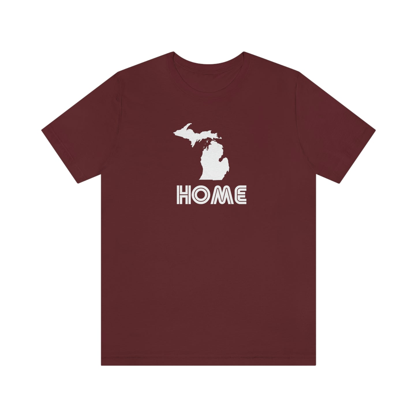 Michigan 'Home' T-Shirt (1970s Audiophile Font) | Unisex Standard Fit