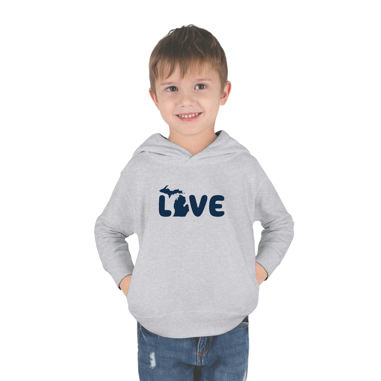 Michigan 'Love' Hoodie (Rounded Children's Font) | Unisex Toddler