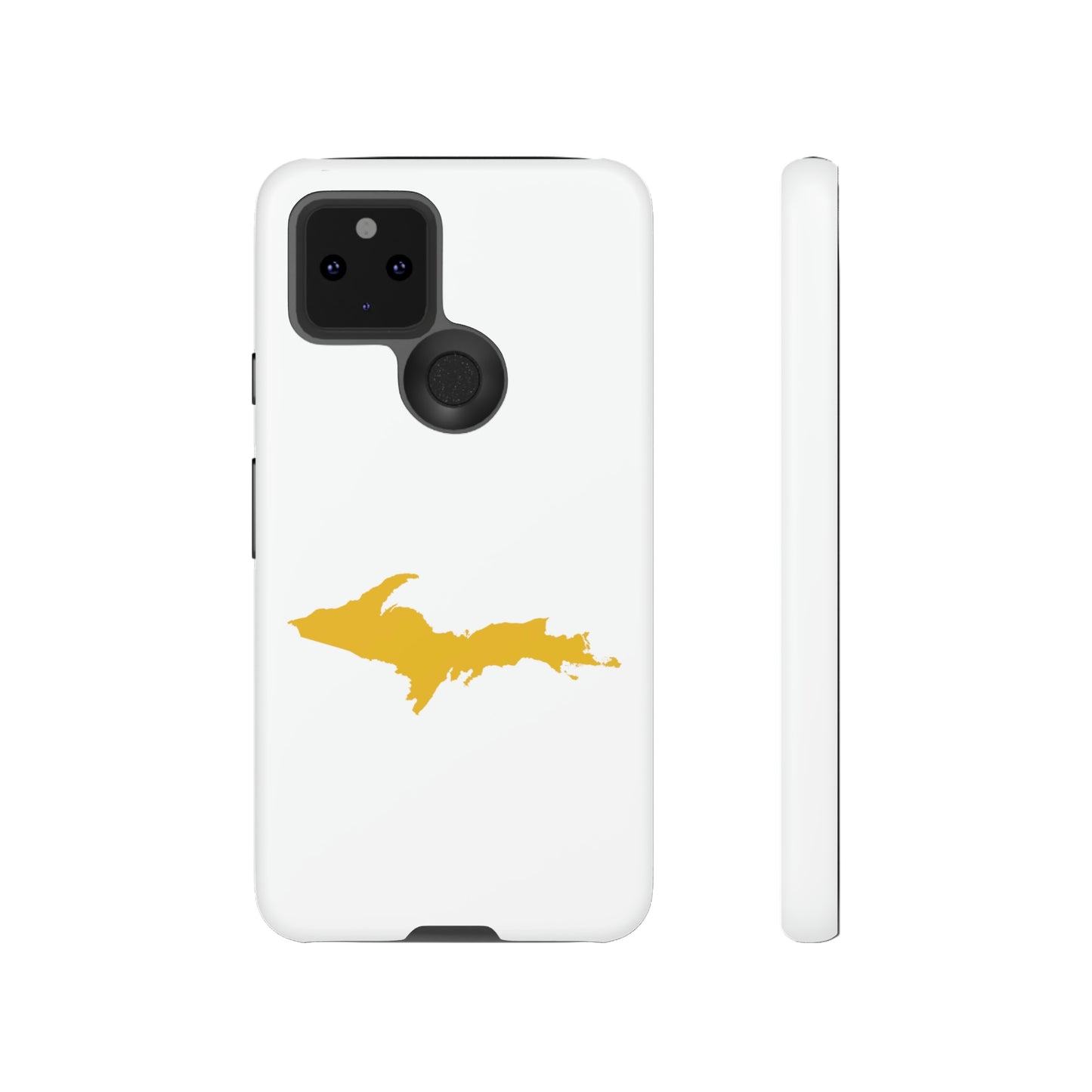 Michigan Upper Peninsula Tough Phone Case (w/ Gold UP Outline) | Samsung & Pixel Android