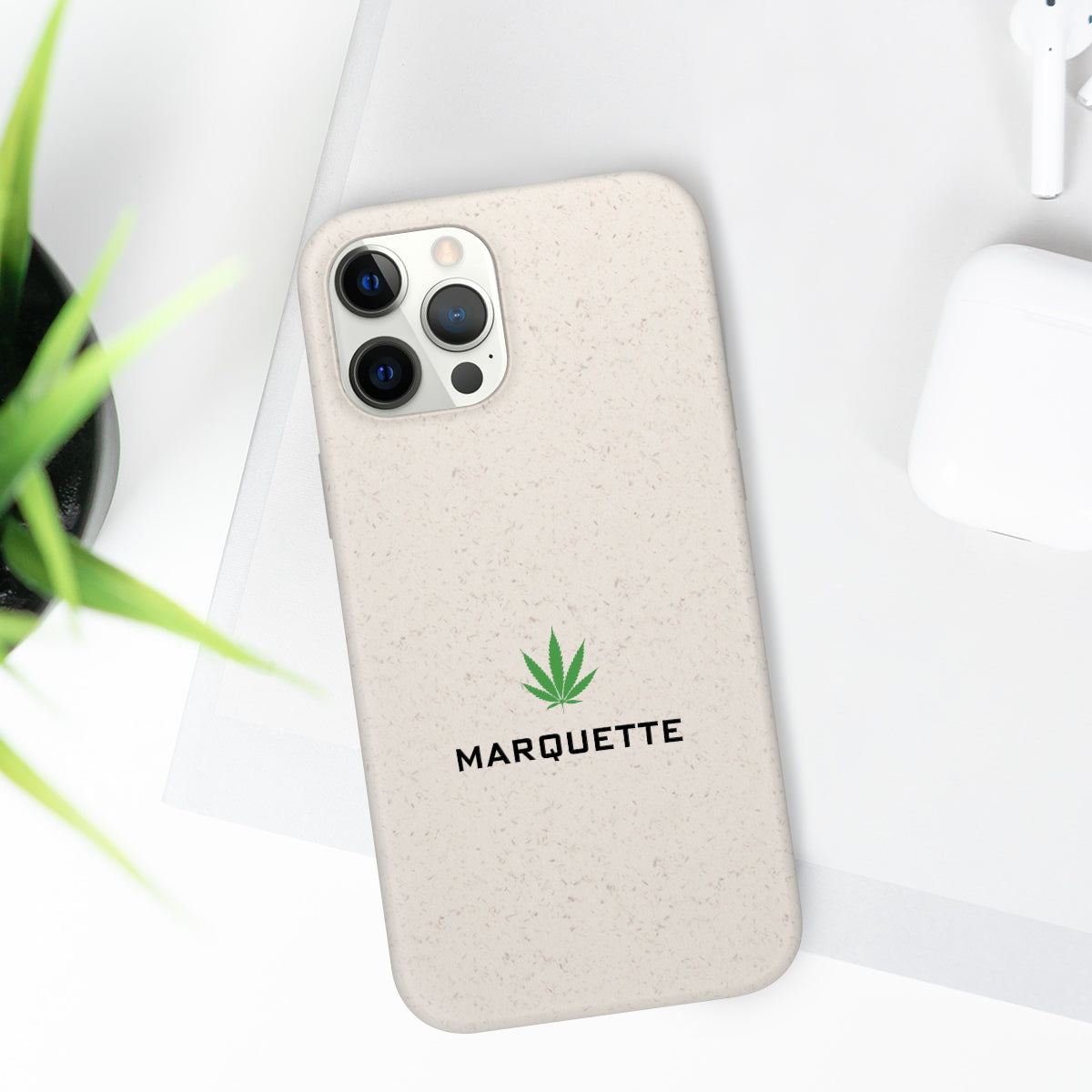 'Marquette' Phone Cases (w/ Cannabis Leaf) | Android & iPhone