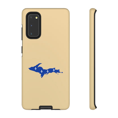 Michigan Upper Peninsula Tough Phone Case (Maple Color w/ UP Quebec Flag Outline) | Samsung & Pixel Android