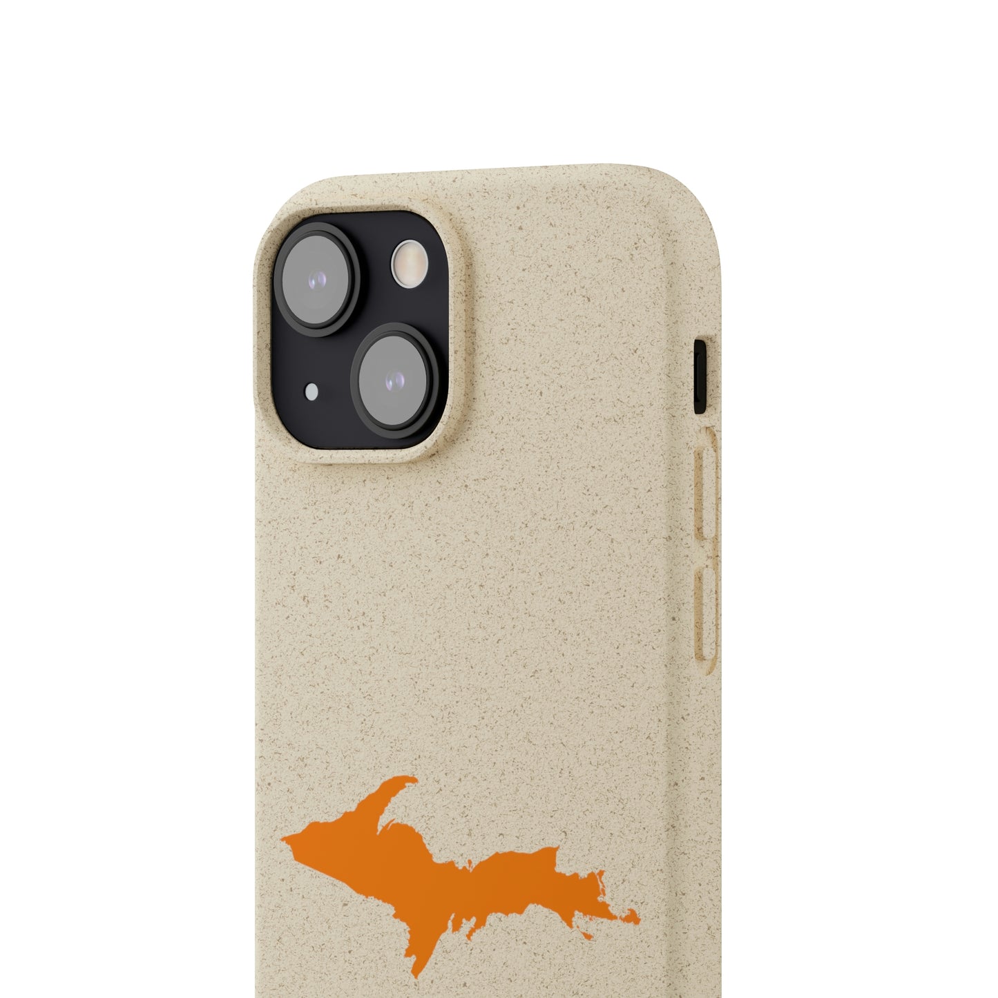 Michigan Upper Peninsula Biodegradable Phone Cases (w/ Orange UP Outline) | Apple iPhone