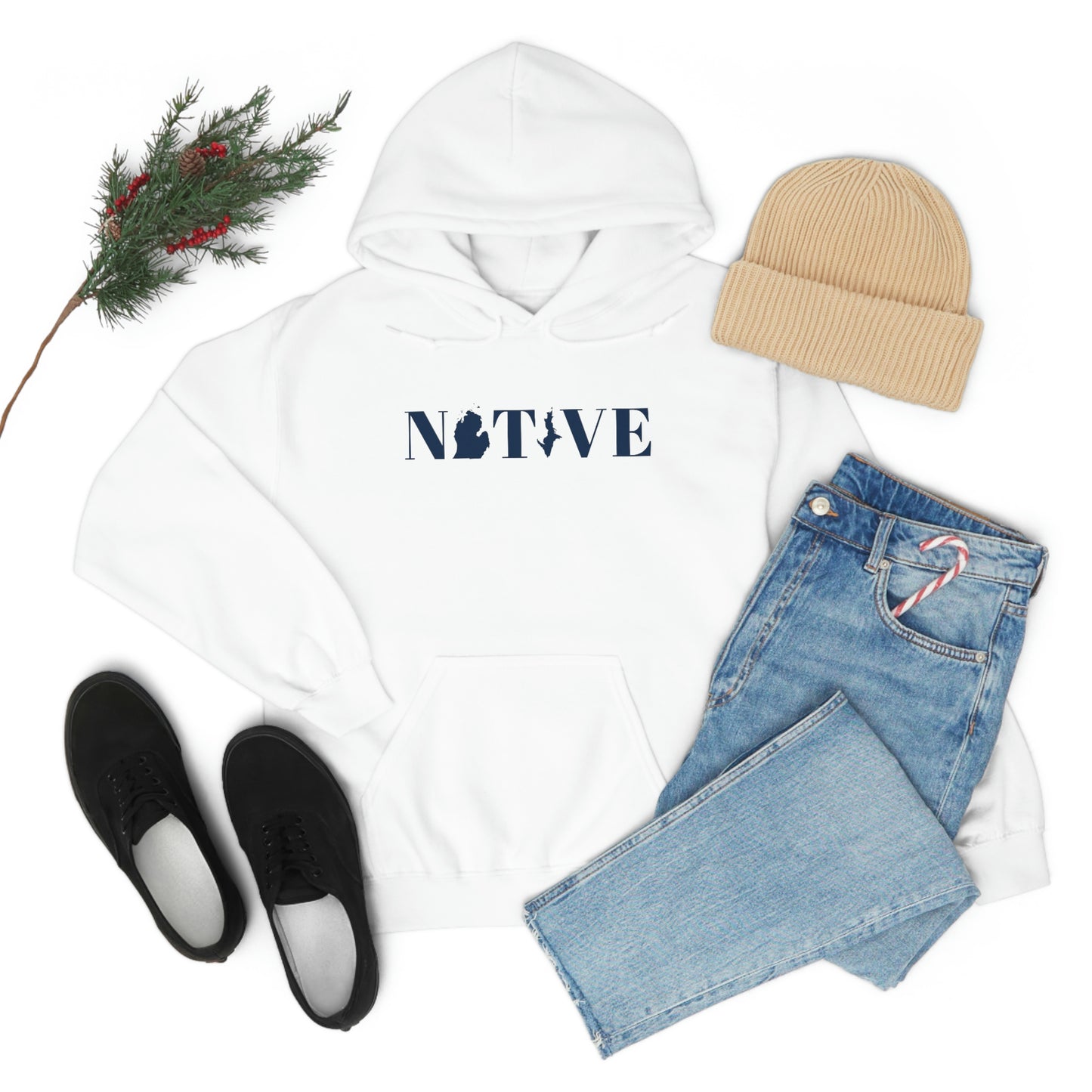 Michigan 'Native' Hoodie (Didone Font) | Unisex Standard