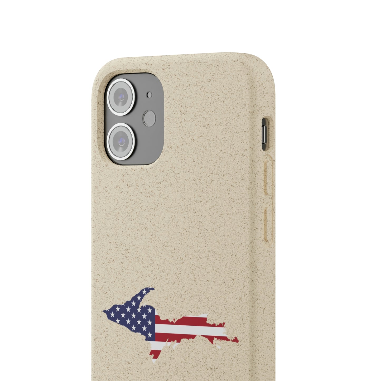 Michigan Upper Peninsula Biodegradable Phone Cases (w/ UP USA Flag Outline) | Apple iPhone