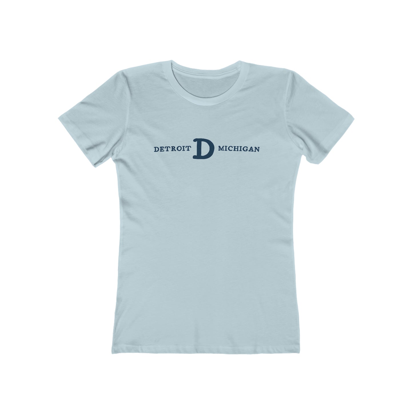 'Detroit Michigan' T-Shirt (Old French Font) | Women's Boyfriend Cut