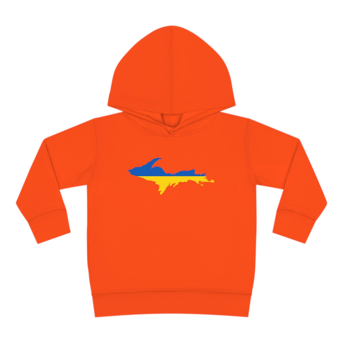 Michigan Upper Peninsula Hoodie (w/ UP Ukraine Flag Outline) | Unisex Toddler